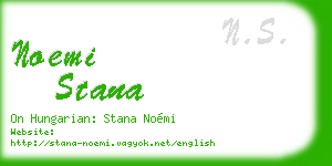 noemi stana business card